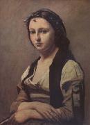 Jean Baptiste Camille  Corot La femme a la perle (mk11) USA oil painting reproduction